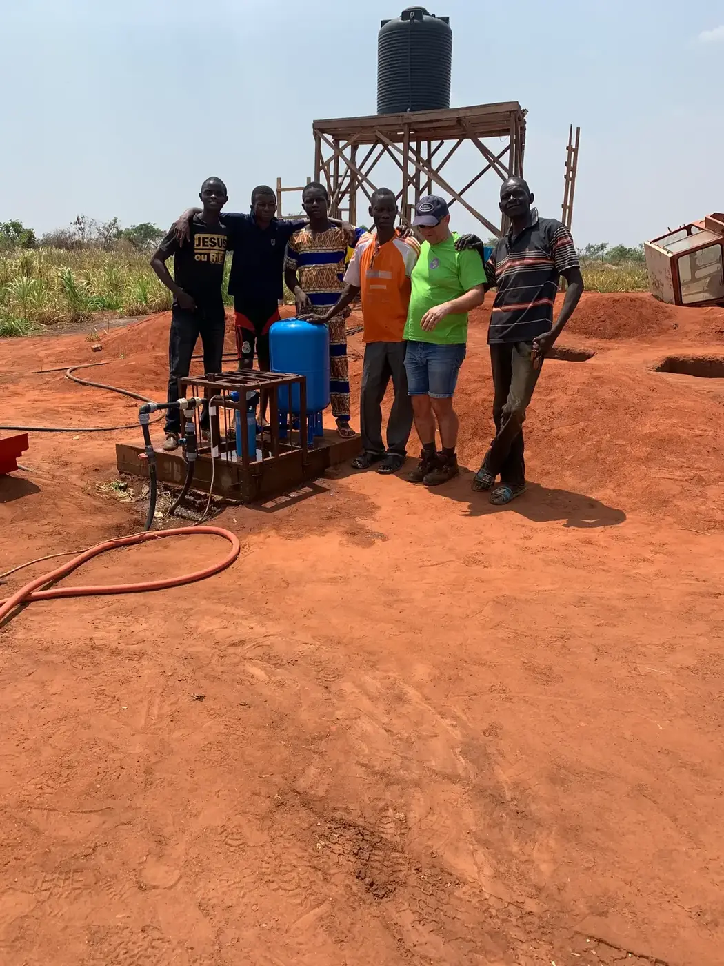 Instalație de foraj Comporsa pe un șantier din Africa