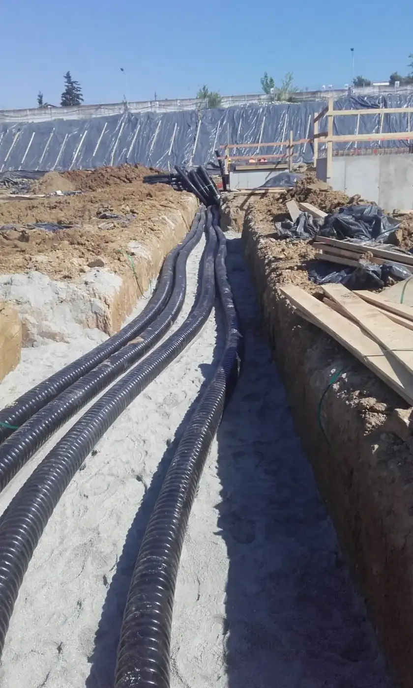 Montaj de bucle orizontale pentru pompă de căldură, lucrare Comporsa (13)